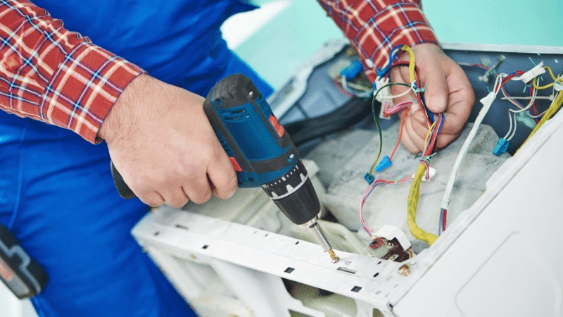 Tire Fondital Fondital çamaşır makinesi kart tamiri – Su almama arızası orijinal parça ile giderildi. - Teknik servis örneği